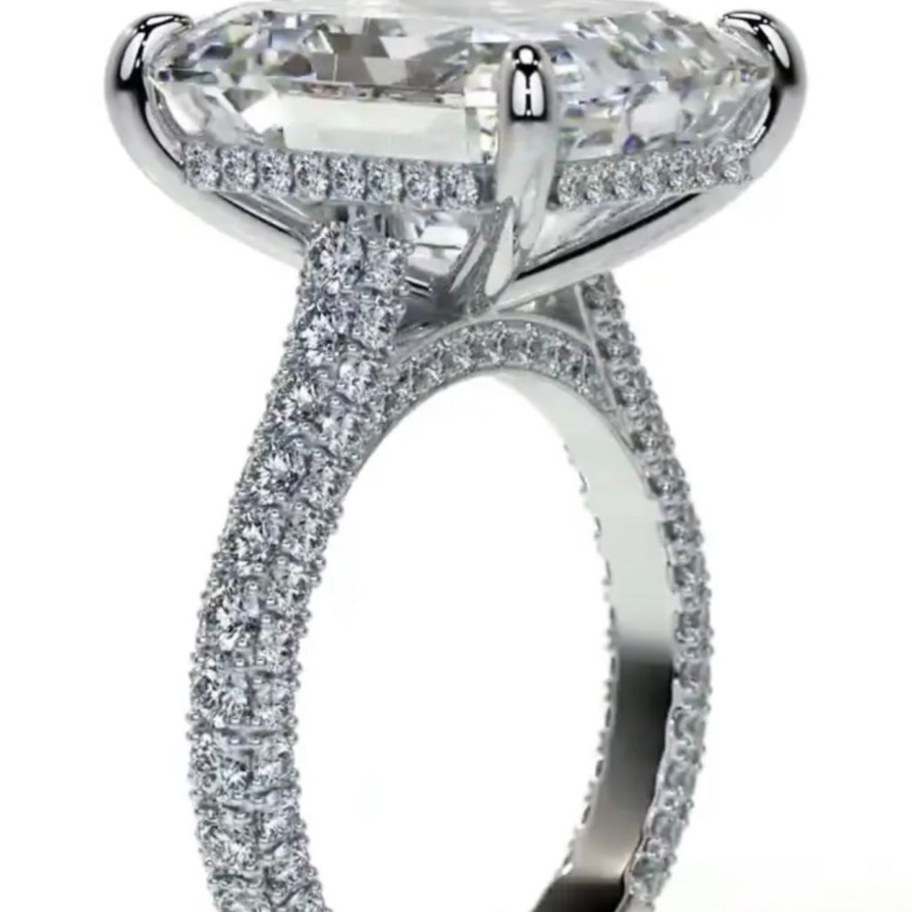 NEW ENGAGEMENT DIAMOND S925 STERLING SILVER RING - Picture 4 of 9